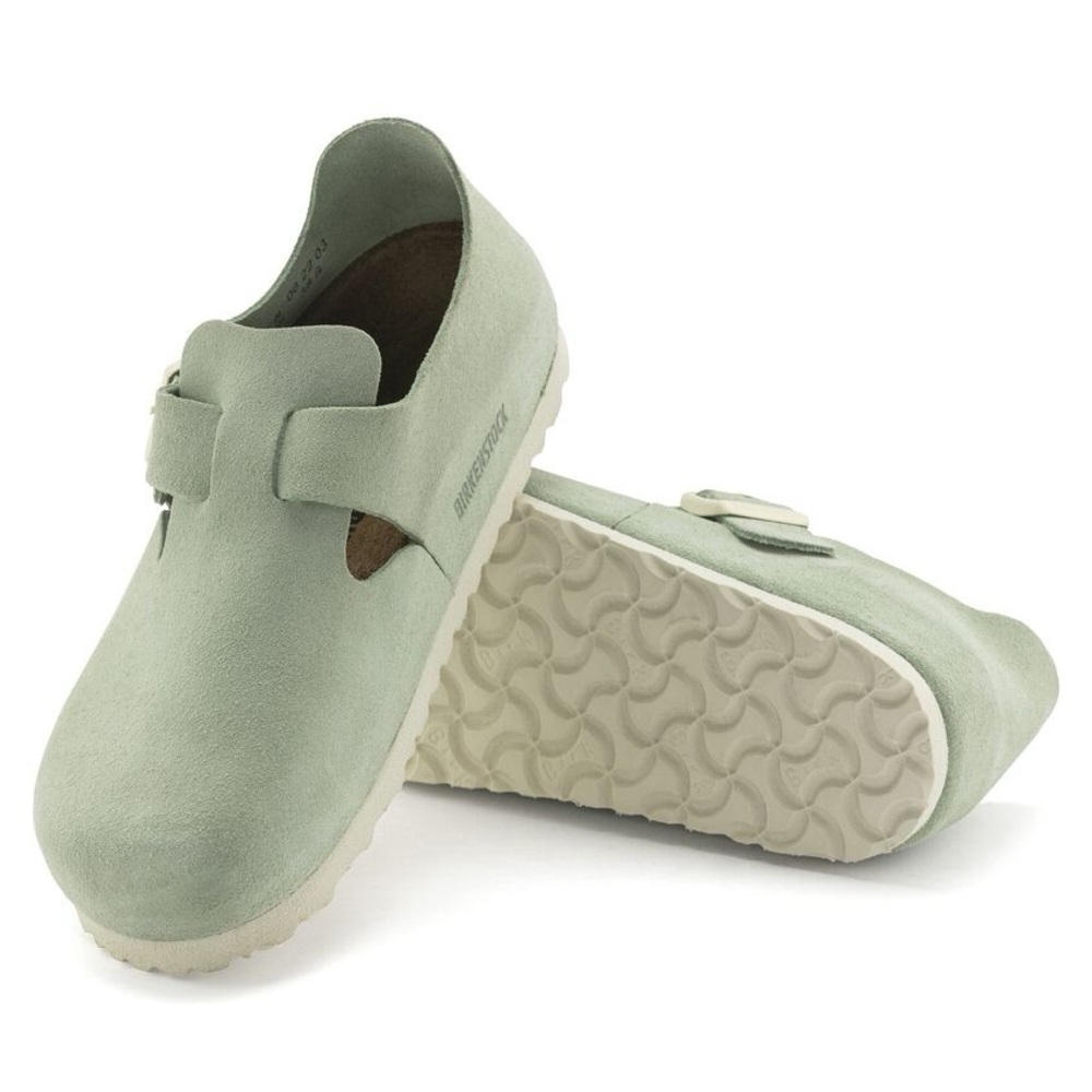 Birkenstock London Suede Clog - Matcha green - RU 37